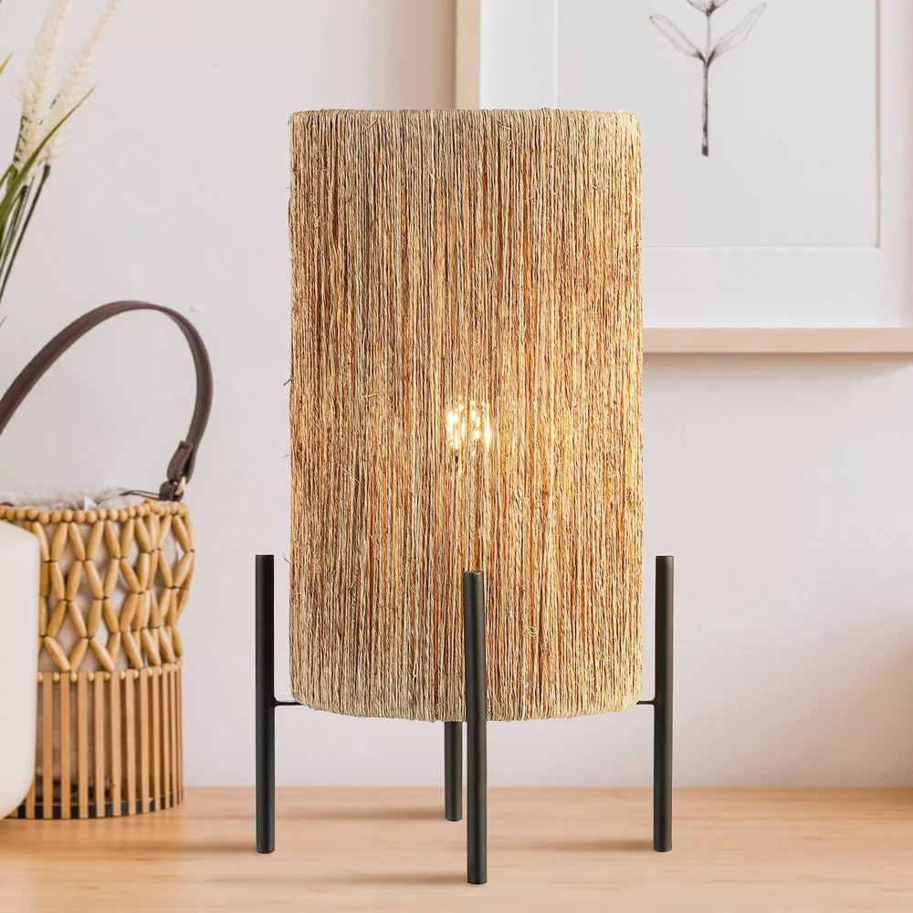 Kai Coastal Minimalist Rattan LED Table Lamp