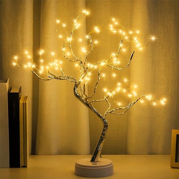 LED Tabletop Bonsai Tree Light, DIY Artificial Tree Lamp