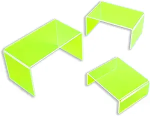 Neon Green Acrylic Display Risers