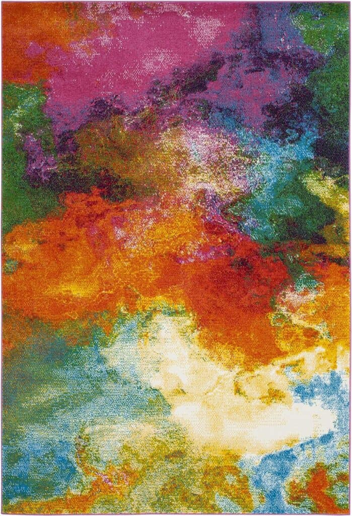 Watercolor Collection Area Rug